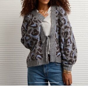 American Eagle Whoa So Soft Tie front cardigan